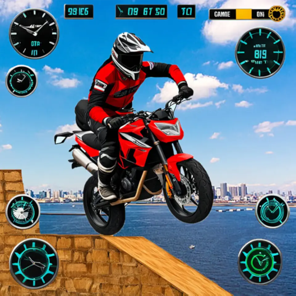Bicicleta Acrobacia Jogo 3D - Moto Extremo Bicicleta Racer - Mega Rampa Bicicleta Jogo Extremo Motocicleta Jogos de motocicleta