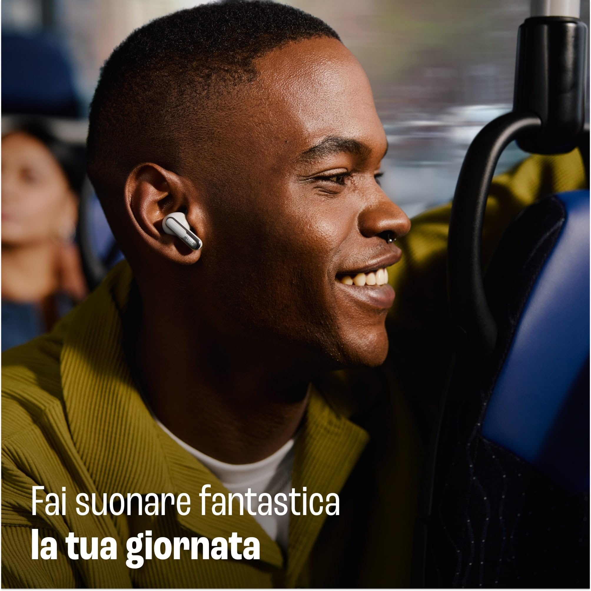 JBL Live Flex 3, Cuffie Wireless Bluetooth, Nero | 50 Ore di Autonomia, con Cancellazione Adattiva del Rumore e High-Resolution JBL Signature Sound, Impermeabili IP54