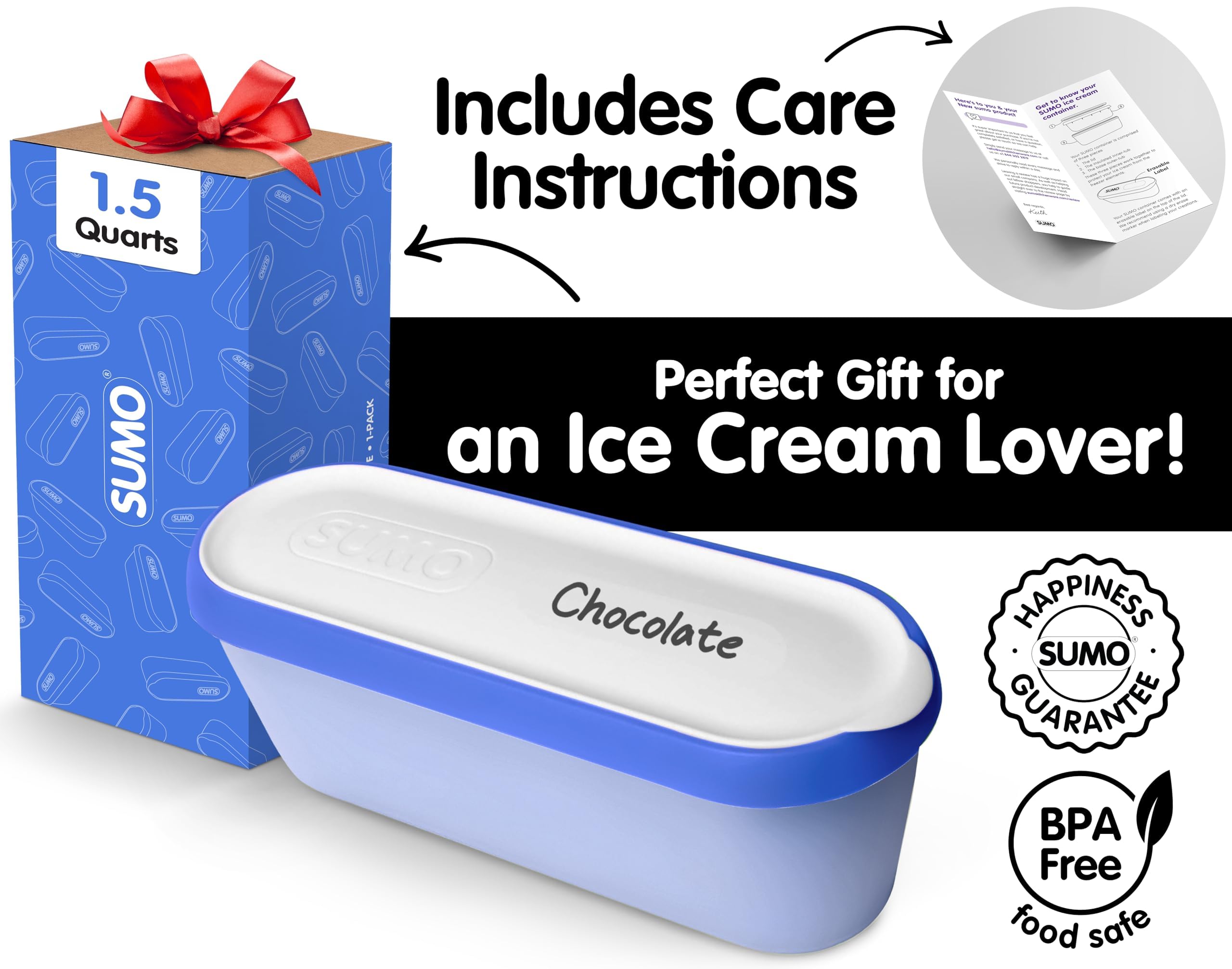 SUMO Ice Cream Containers - Keep Ice Cream Firm! -8