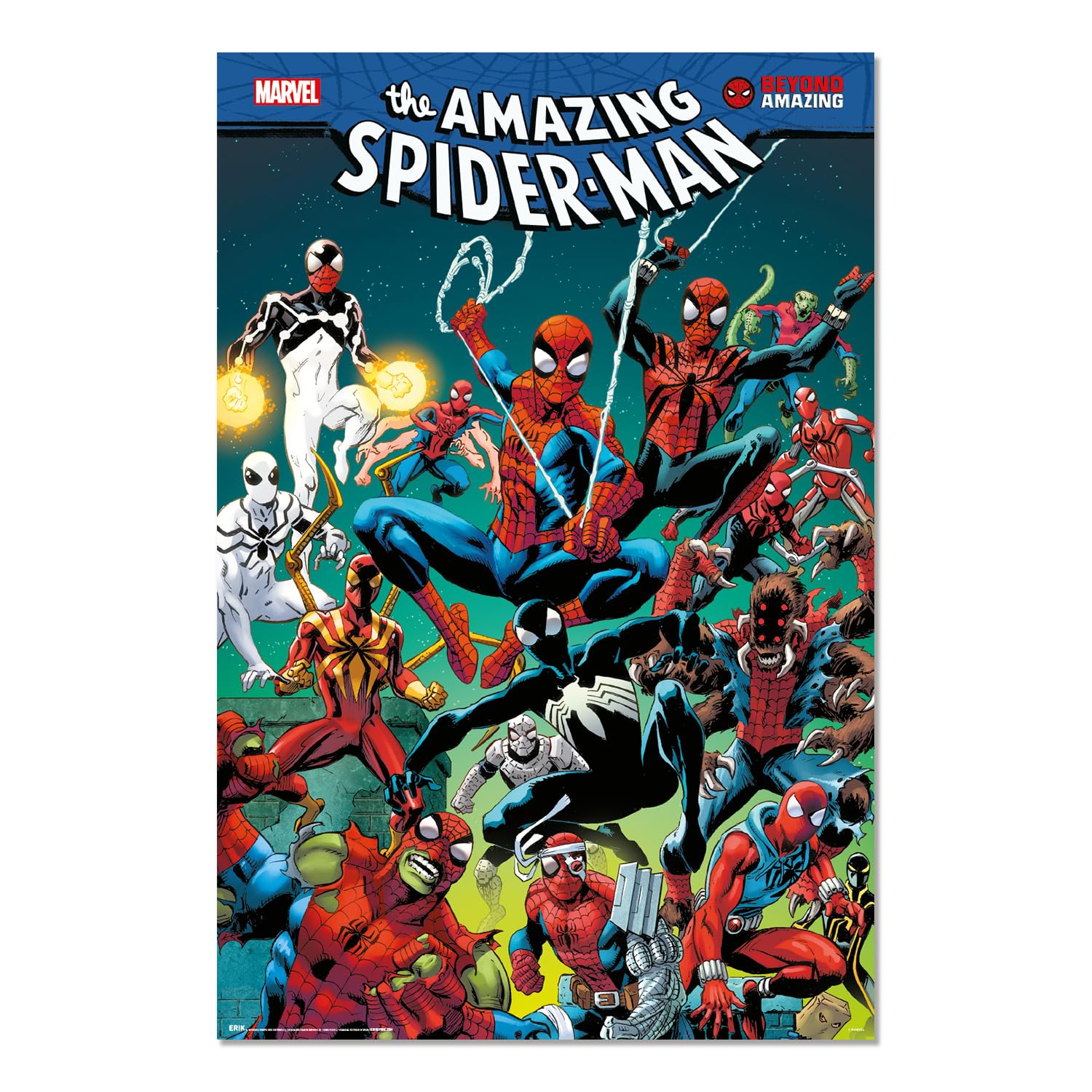 Grupo Erik Multicolour Poster Marvel Spider-Man - 36 X 24 Inches / 91.5 X 61 Cm - Shipped Rolled Up - Cool Posters, Art Poster, Wall Posters & Prints