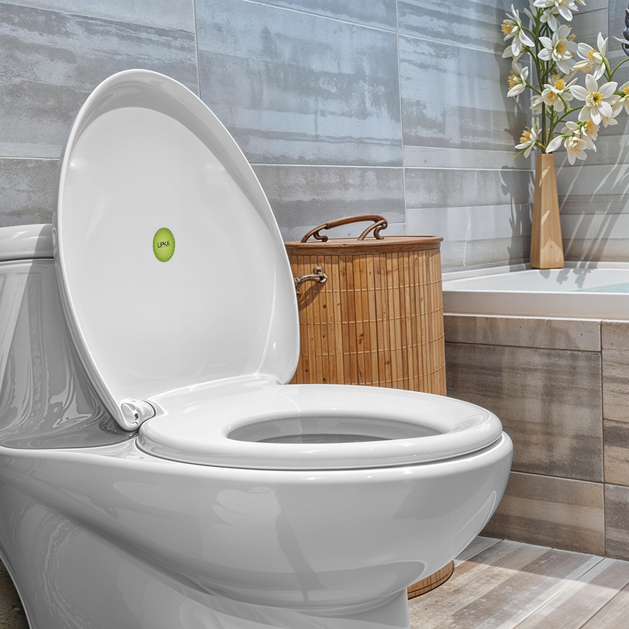 LIPKA Oval Toilet Seat Cover for Bathroom | PVC Cover for Commode Seat in White Color | Standard Size (Cover Only) (B0C8HPYDNY) Amazon Price History, Amazon Price Tracker