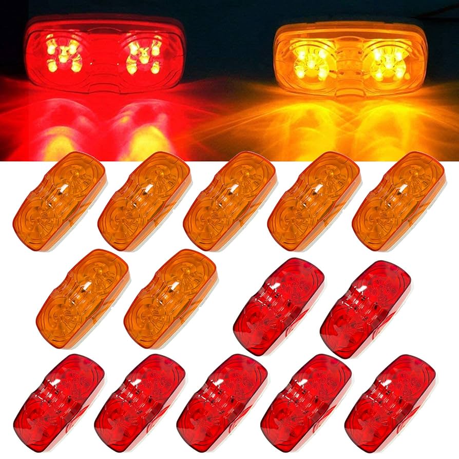 Amazon.com: HHCSOP 14x Trailer Marker Light 4x2 Rectangle