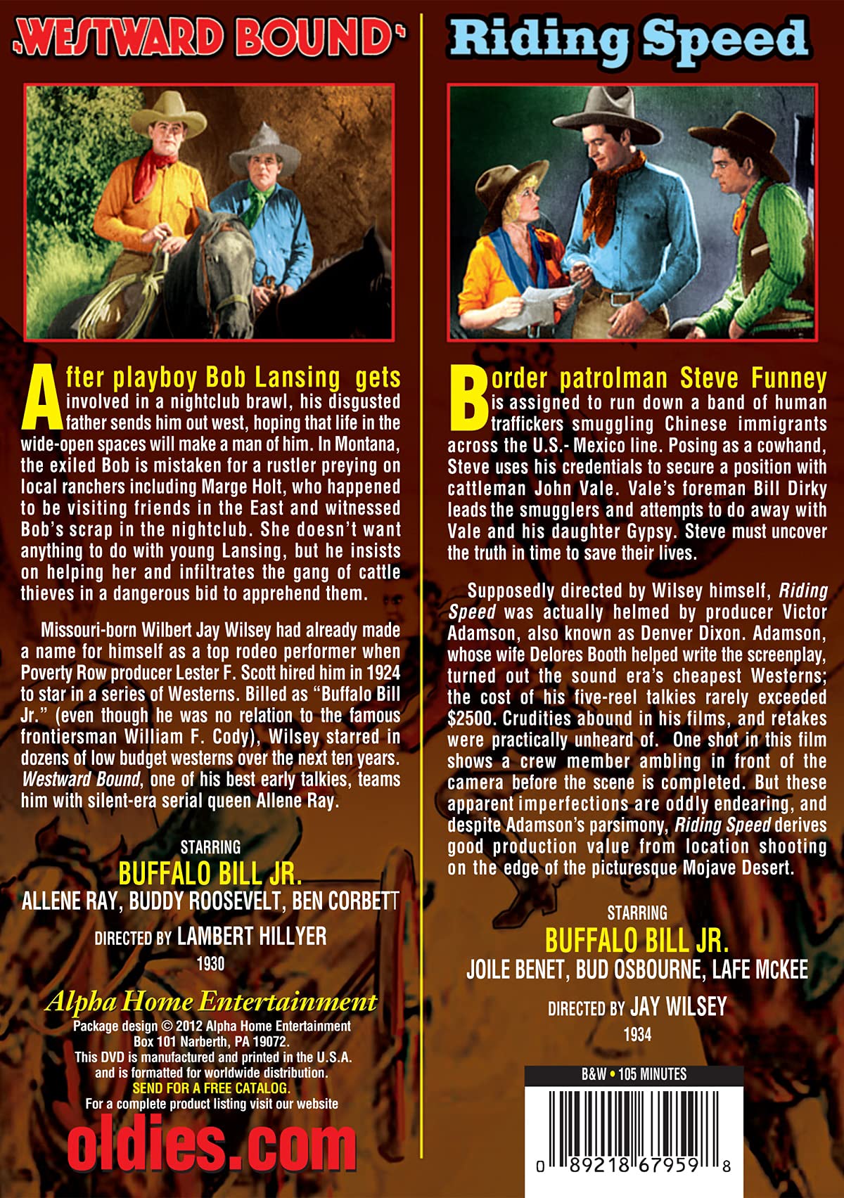 Westward Bound (1930) / Riding Speed (1934)