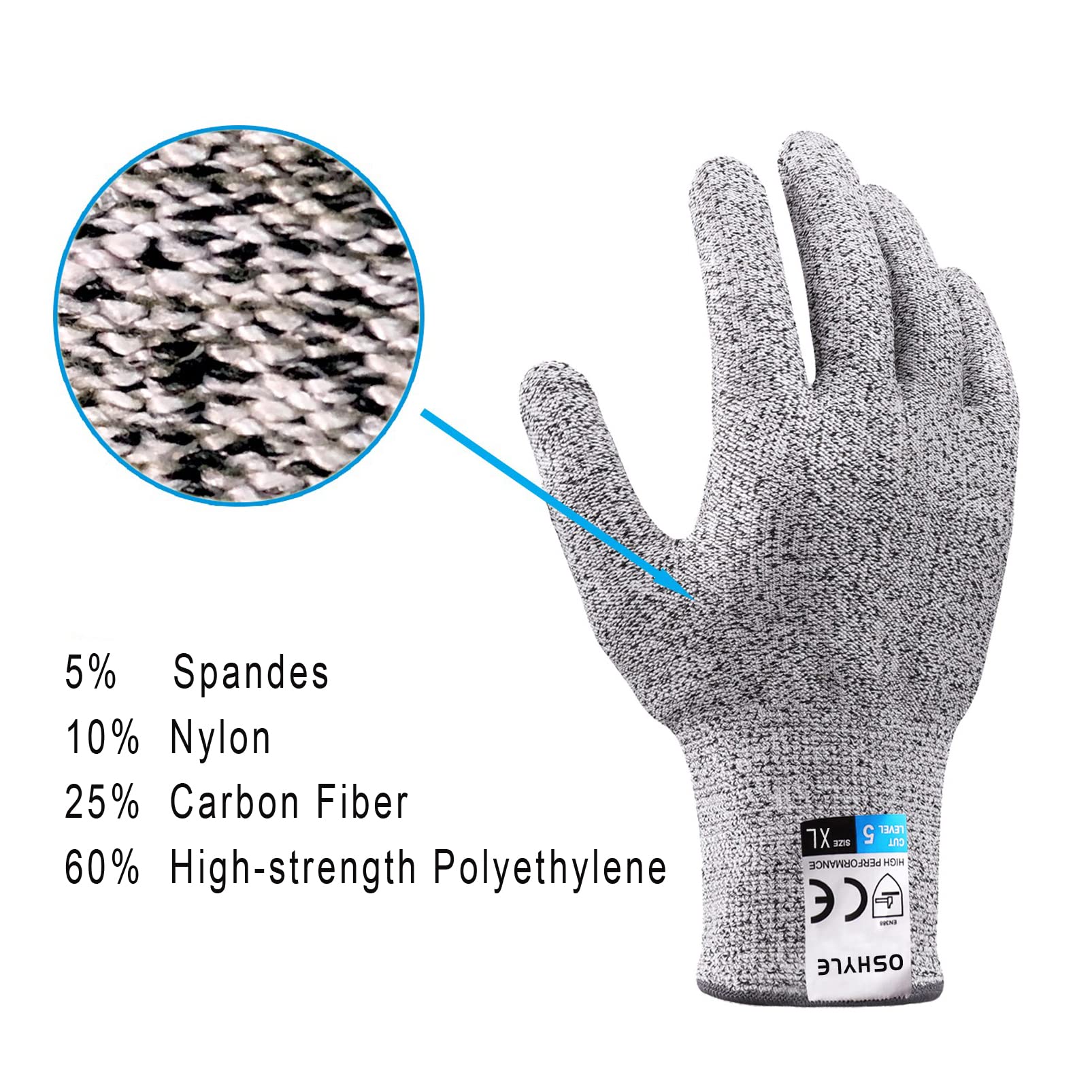 Gants Anti Coupures avec Protection Haute Performance de Gants Anti Coupures avec Protection Haute Performance de