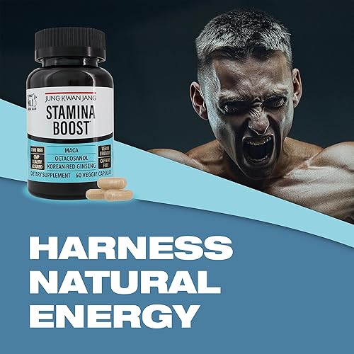 Miniatura 3 de JUNG KWAN JANG Aumenta la resistencia de los hombres con ginseng rojo coreano, maca y octacosanol para la salud y el suplemento energético de los