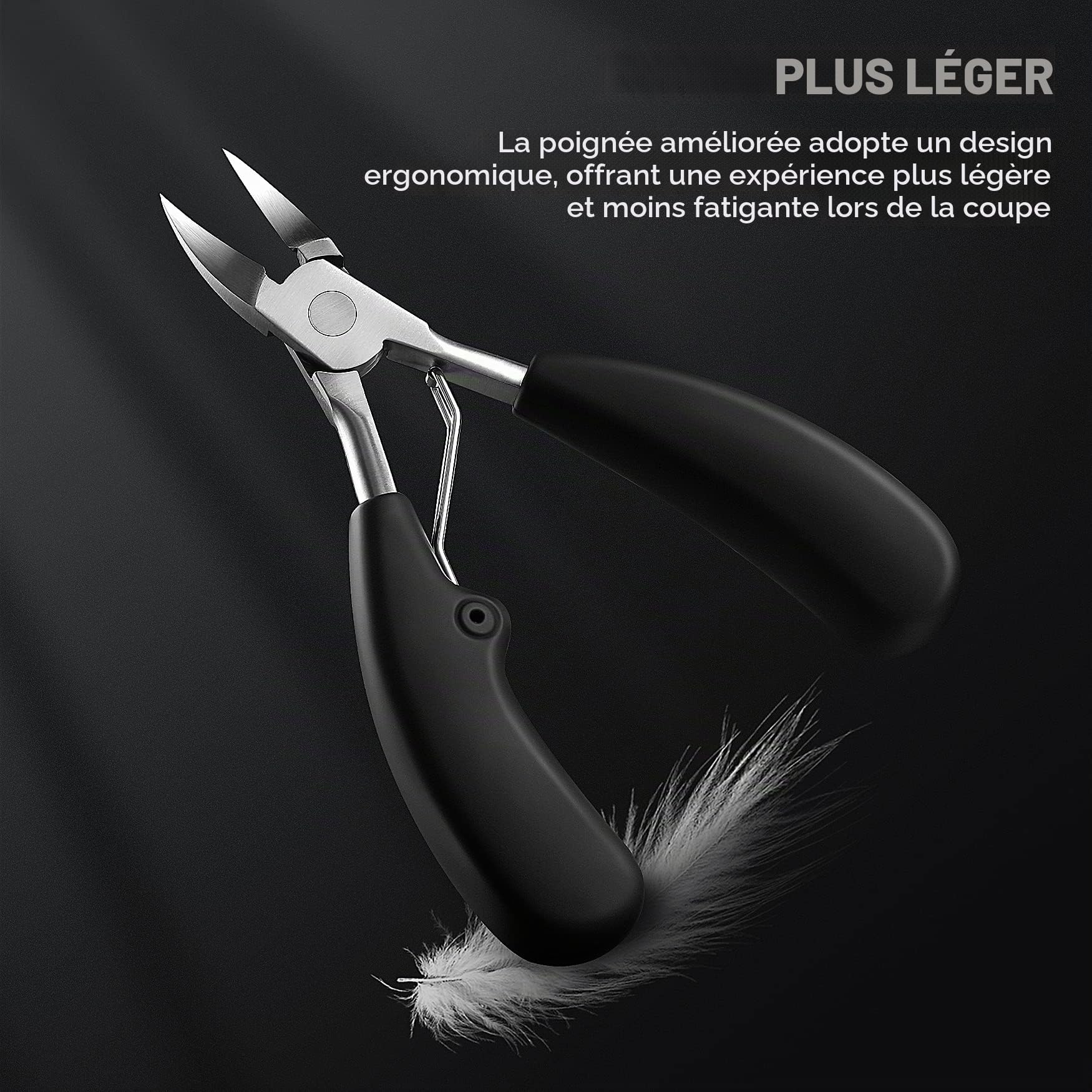 BEZOX Précision Coupe ongles ou Tondeuse Pour épais Orteils Fungus Ongles Incarnés - Grip souple
