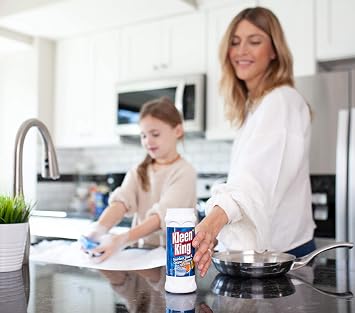 King Kleen Stainless Steel Cookware Cleaner and Copper Cleaner (14 oz, 1 Pack) Helps Remove Stains and Tarnish from Pots and Pans, Multi-Purpose Metal Cleaner, Powder Form