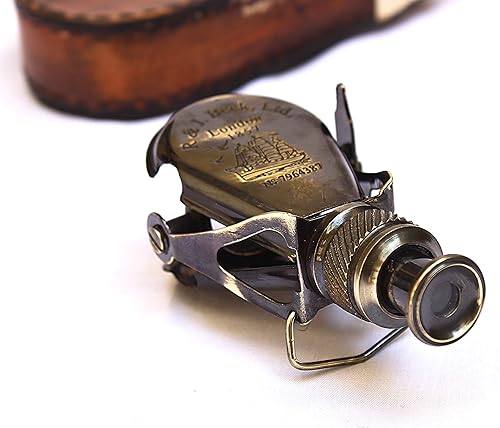 Miniatura 4 de Náutico latón antiguo pequeño monocular marino vintage R & J Beck Londres 1857 Logo Binoculares para actividades al aire libre Colección del hogar