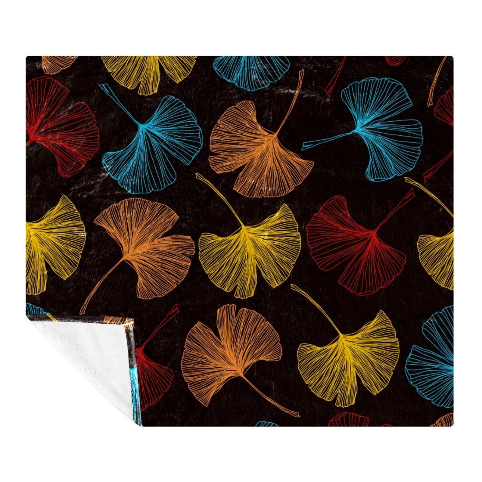 Couverture en molleton haut de gamme microfibre douce et légère coloris noir