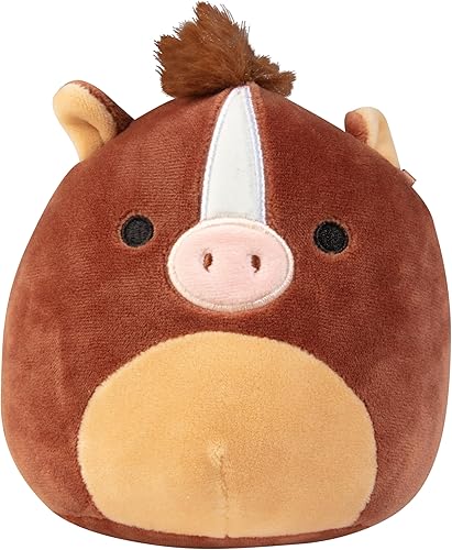 Miniatura 3 de Squishmallow Farm - Paquete de 4 juguetes de peluche oficiales de Jazwares de 5 pulgadas, Jason Donkey, Rosie Pig, Brisby Horse, Gregory Goat,