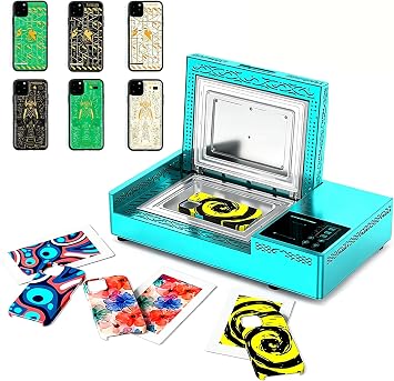 3D Sublimation Heat Press Machine, Fast 3D Vacuum Heat Press Machine Automatic Phone Case Making Machine for Complete Kit Included for DIY & Small Business onlyMachine