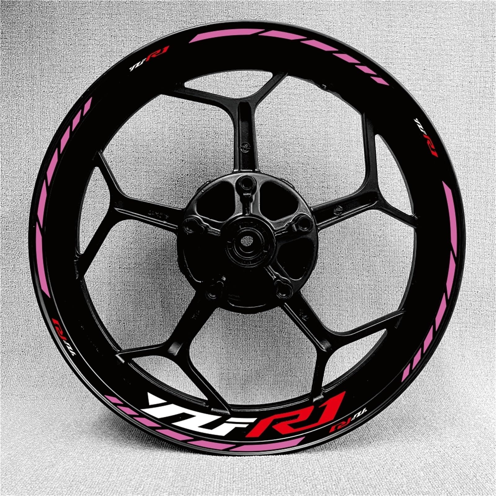 7 Farbe Für YZF R1 Motorrad Rad Aufkleber Reflektierende Aufkleber Felge Streifen Motorrad 17 Zoll(Set Meal 21)