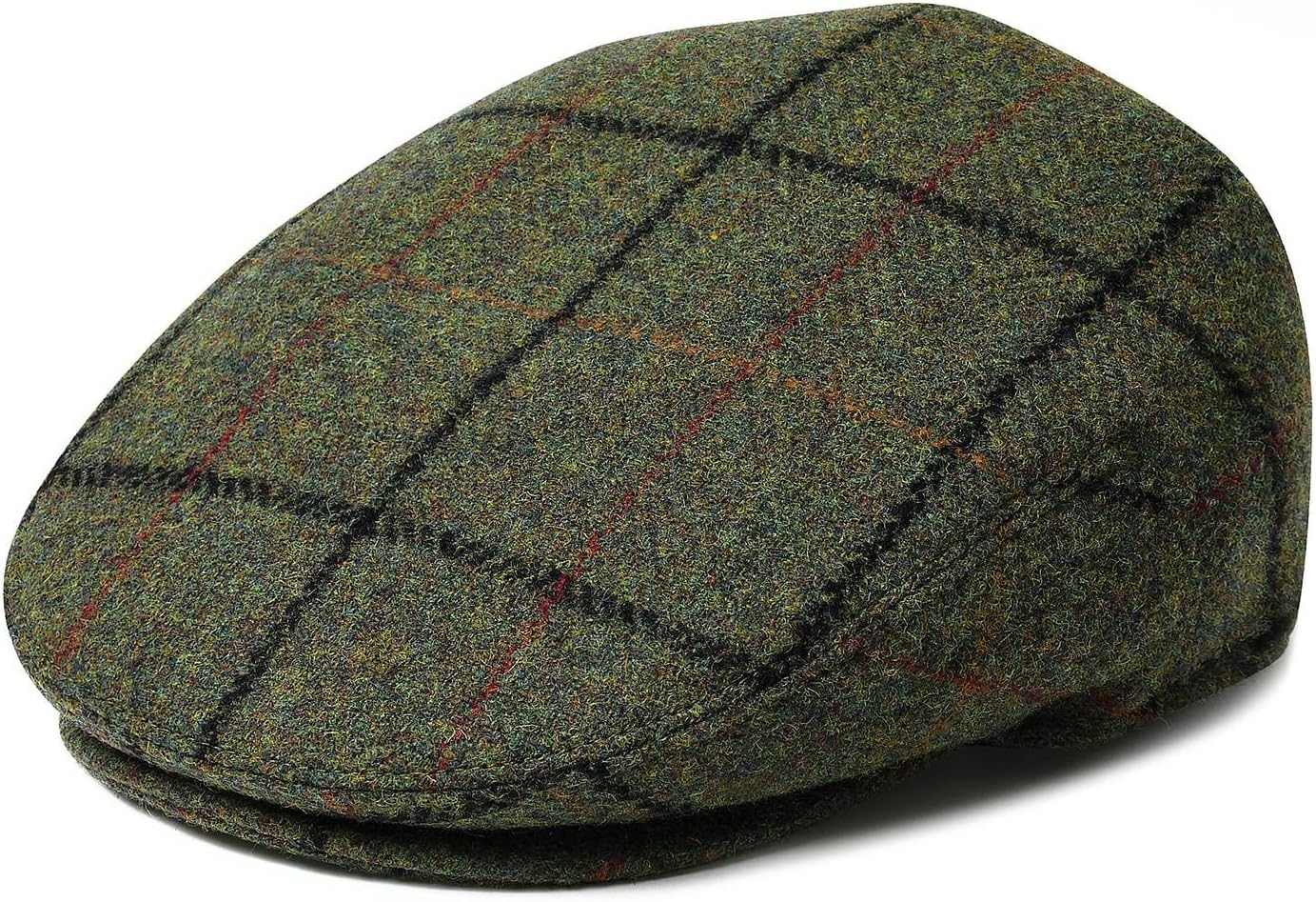 Men Wool Blend Ivy Newsboy Cap Tweed Gatsby Cabbie Flat Hat - Image 3