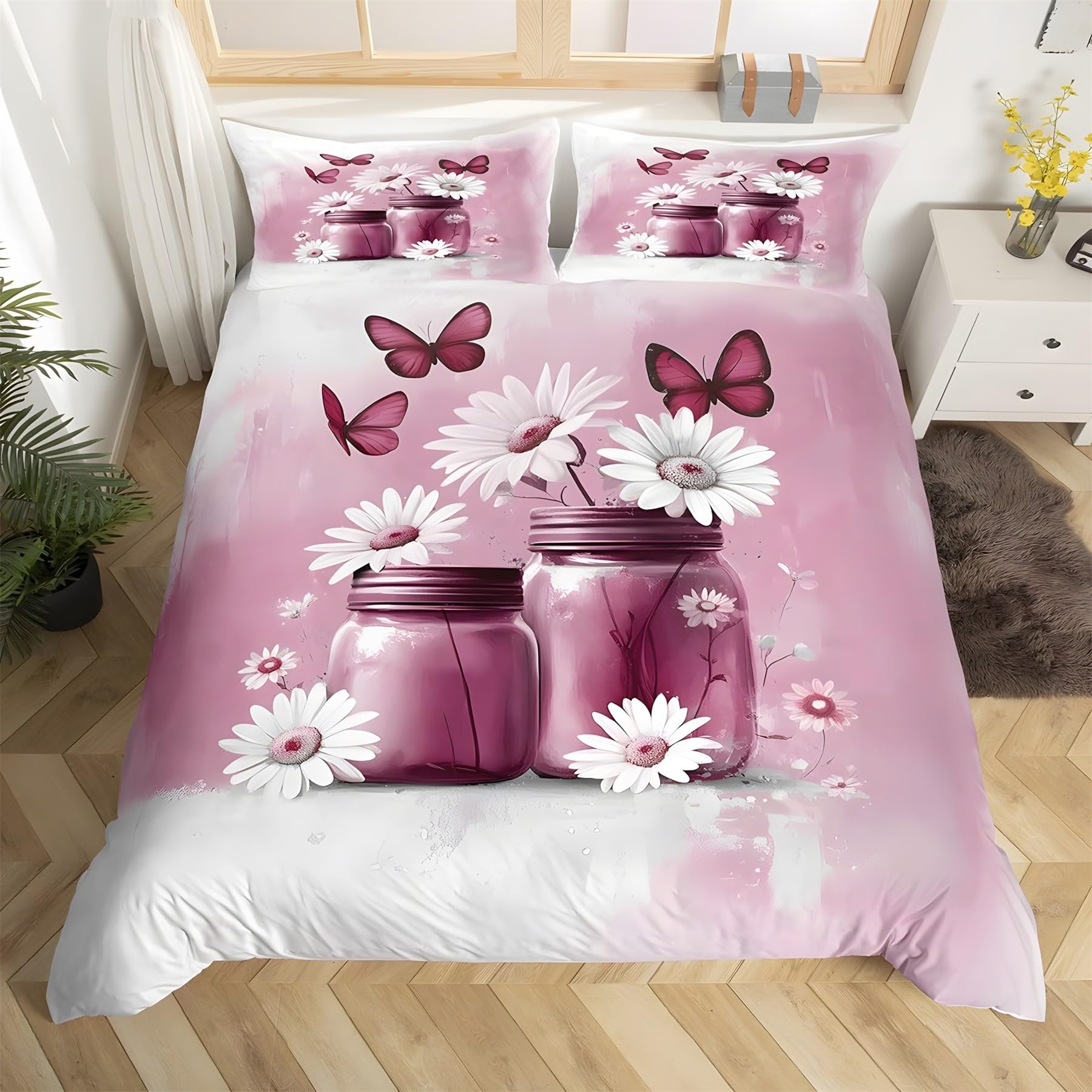 Housse de couette 90x190 fleurs pour illuminer la chambre de votre enfant