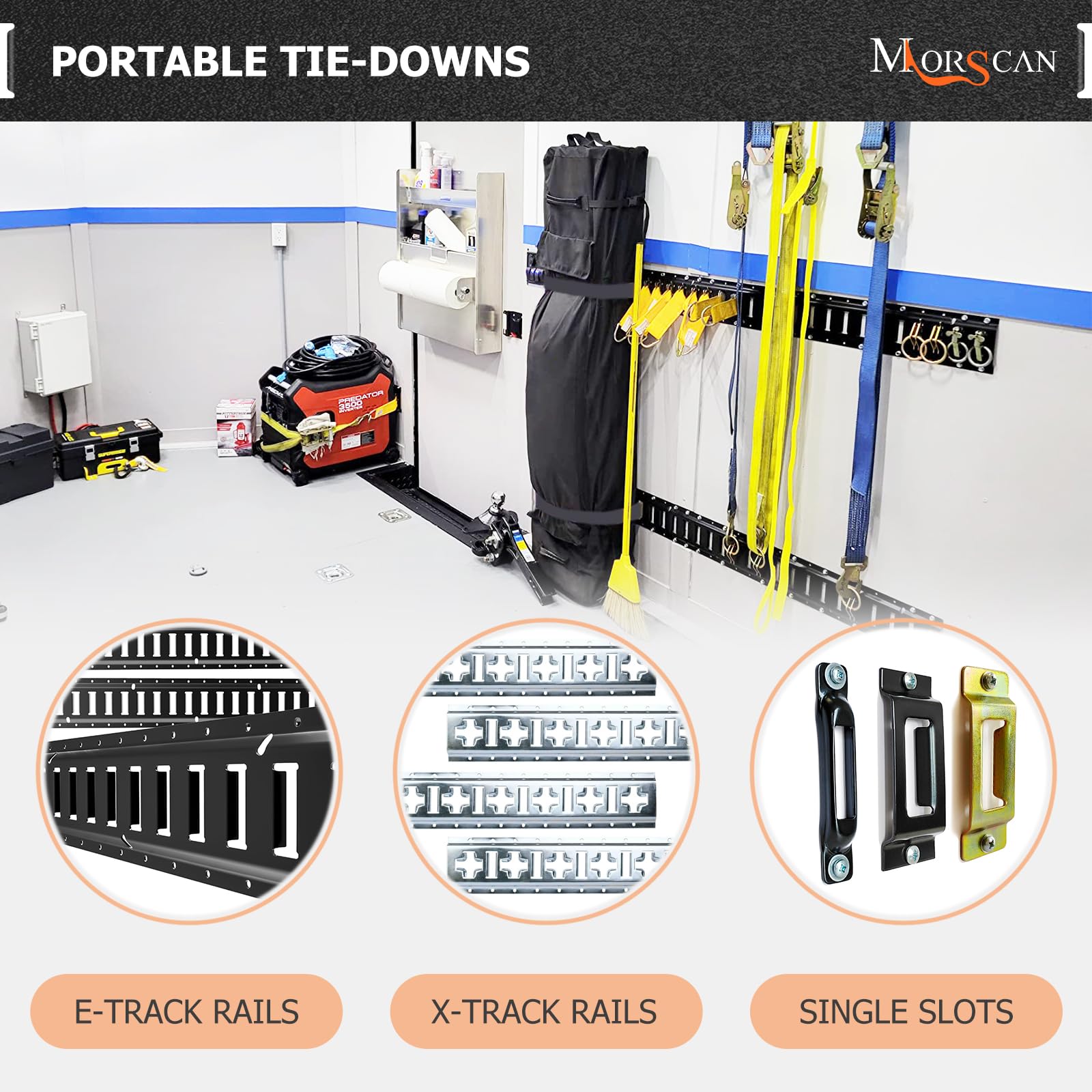 Spanngurte, E-Track-Bungee-Spanngurte, 61-121,9 cm Länge, verstellbar, 5,1 cm Breite, schwarze Spanngurte, sichere Ladung an Wand/Boden in LKWs, geschlossenen Anhängern, Lieferwagen, Lagern
