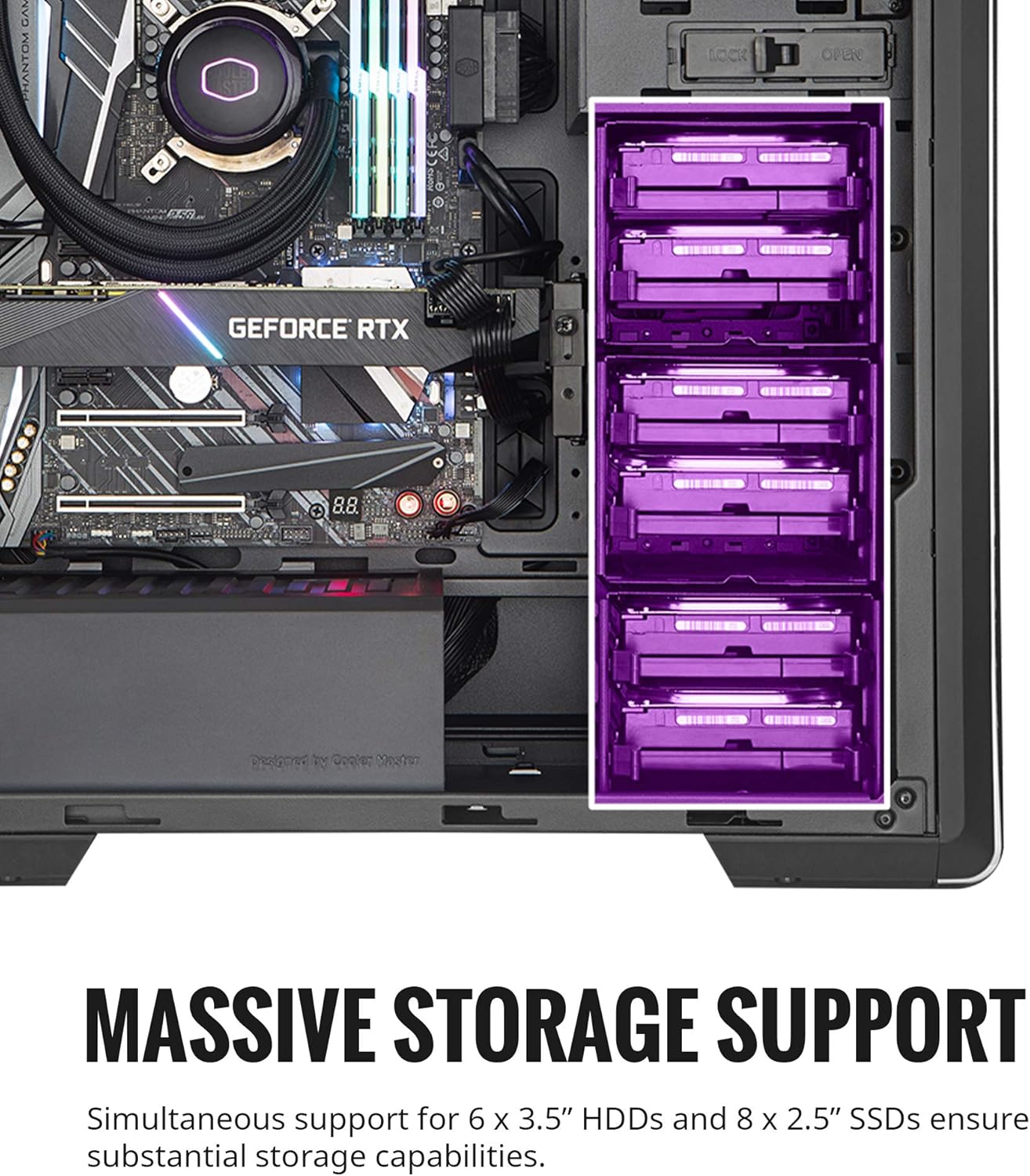 Cooler Master MasterBox CM694 Middle Tower PC Case CS7601 MCB-CM694-KN5N-S00