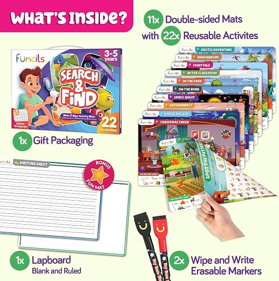 Dinosaur Dot Art and Search and Find Bundle for Kids