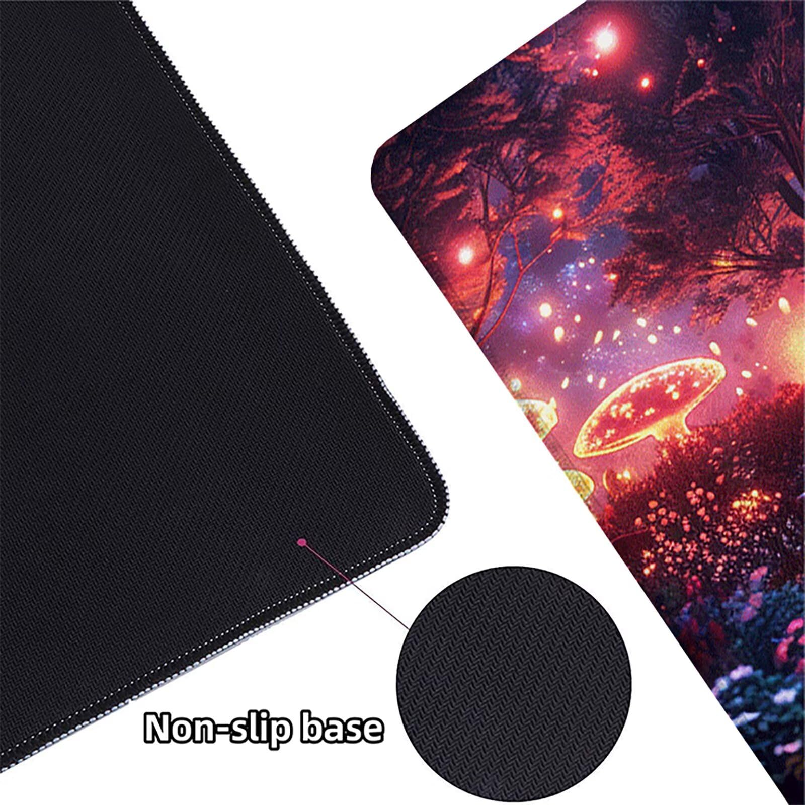 ChampiñóN Alfombrilla Ratón Gaming XXL 1500 x 800 mm, Alfombrilla Gaming Color Mousepad con Base de Goma Antideslizante, Impermeable Desk Mat para Teclado y Raton, Accesorios Gaming, Regalos 0-O