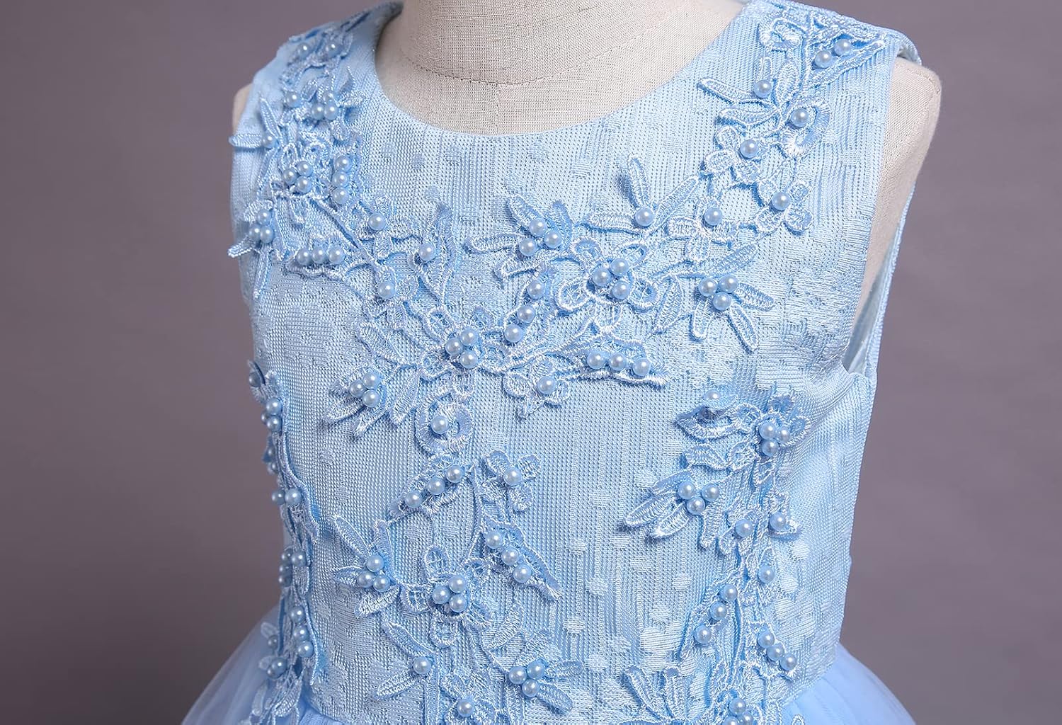 Flower Girls Princess Floral Boho Lace Embroidered Star Pageant Dresses for Kids Baby Party Wedding Puffy Communion Maxi Gown - Image 2