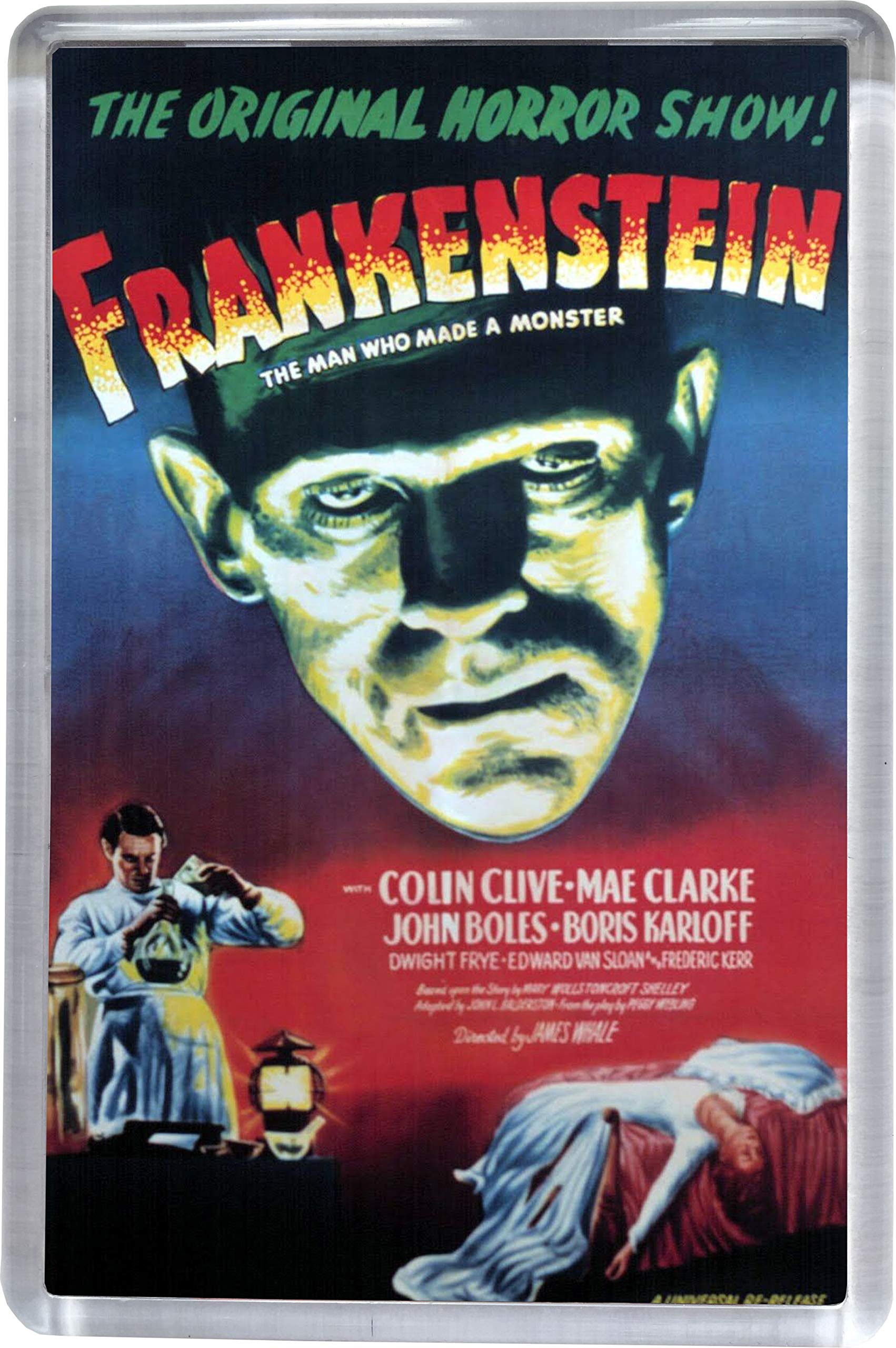 Super Universe Universal Frankenstein Classic Movie Poster Fridge Magnet 5 X 7.5 Cm