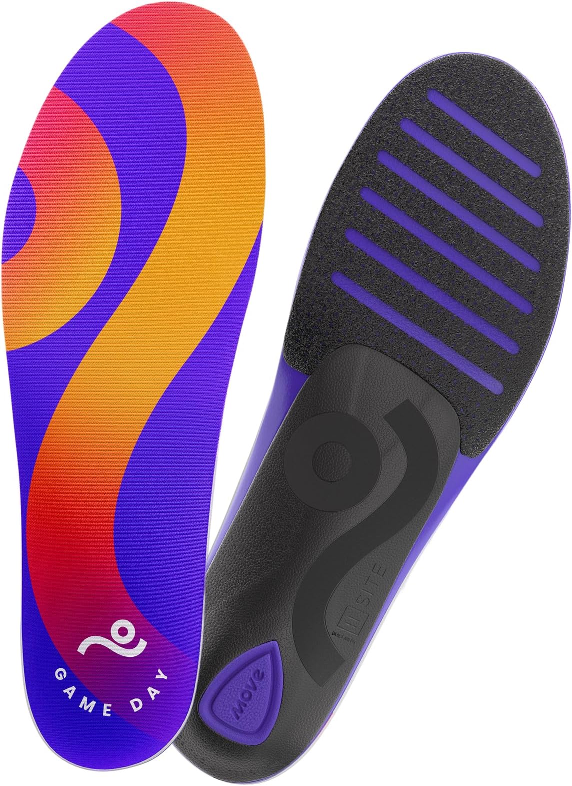Move Game Day Insoles Support-M 11-11.5 / WM 12.5-13, Multicolor, M 11-11.5 / WM 12.5-13
