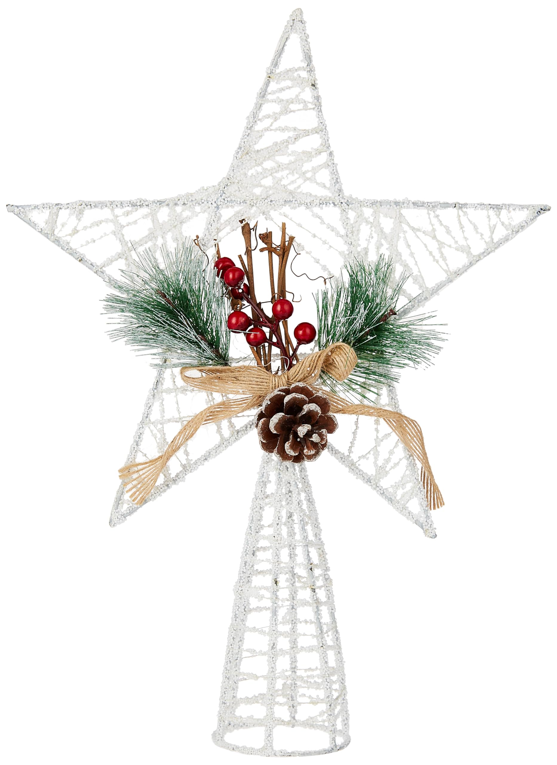 Generic XM-3 Chritmas Treetopper Decoration Silver Color Star Design