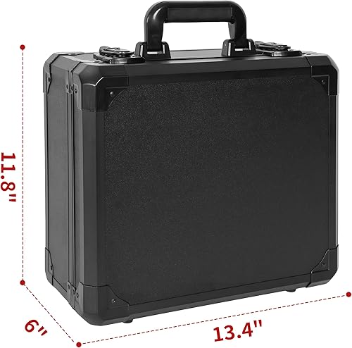 Miniatura 6 de Funda protectora rígida a prueba de golpes resistente al agua con inserto de espuma personalizado para cámara, etc., 13.5 x 11.6 x 6 pulgadas