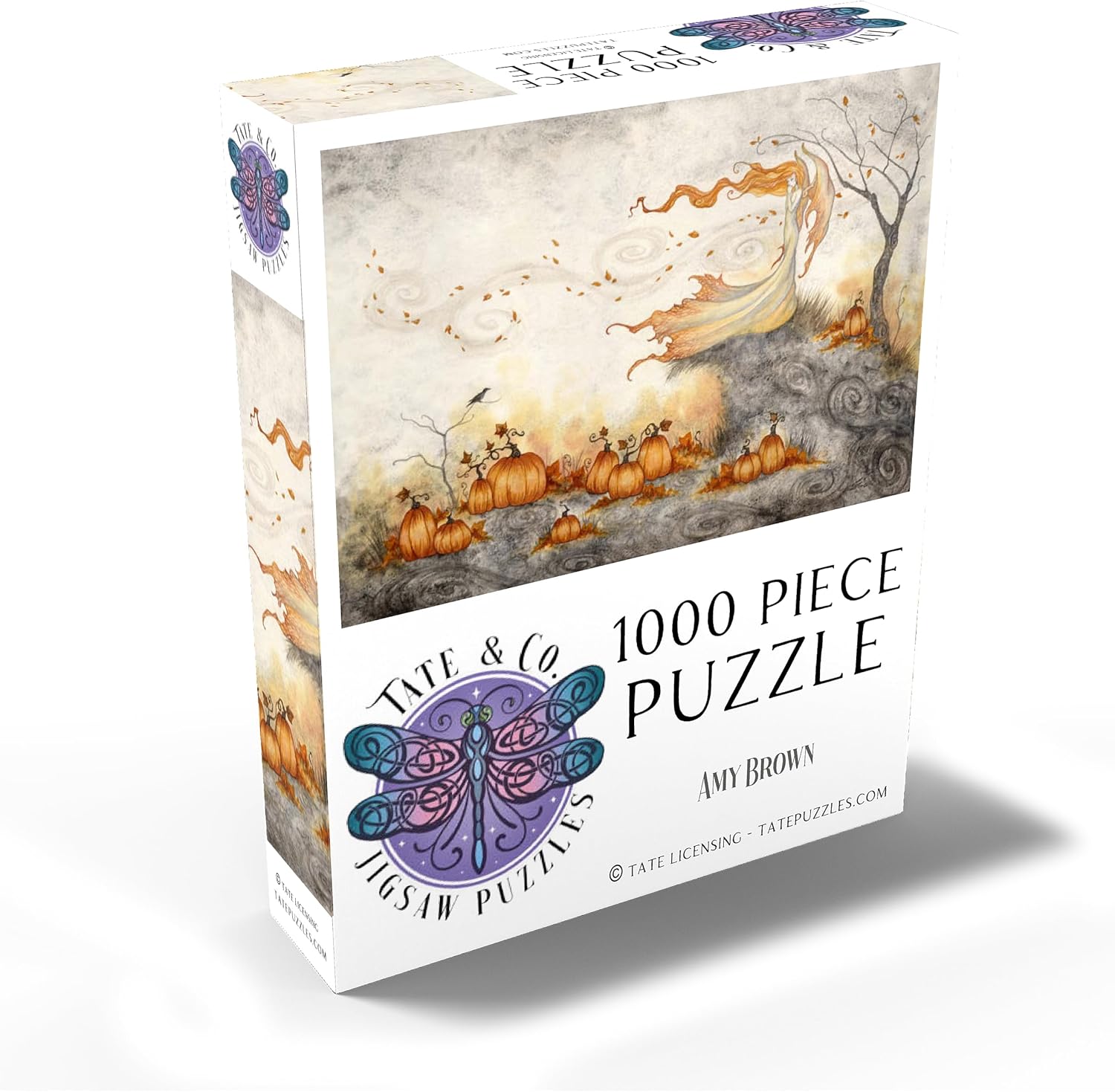 MyPuzzle Whispers in The Pumpkin Patch Fairy - Amy Brown - Premium 1000 Piece Jigsaw Puzzle for Adults