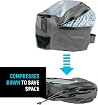 Nite IZE Runoff Waterproof Packing Cubes, IP67 Waterproof Travel Bag, Dry Bag with Compression, Charcoal