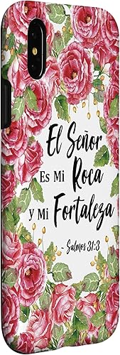 Miniatura 3 de Funda para iPhone X/XS Salmos El Senor Es Mi Roca Biblia Cristiana