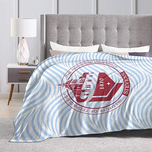 Miniatura 4 de Stevens Institute of Technology. Manta de forro polar, manta de franela de microfibra muy suave para sofá, cálida y acogedora para todas las