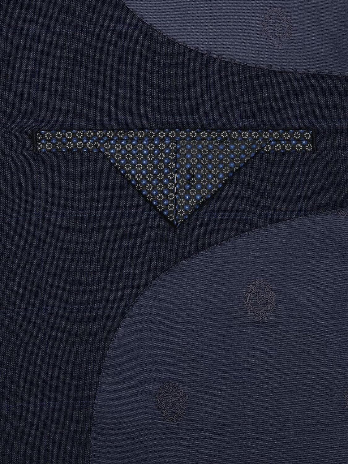 Lauren Ralph Lauren Mens Classic fit Suit Jacket Blazer 40 R Blue Plaid Stretch