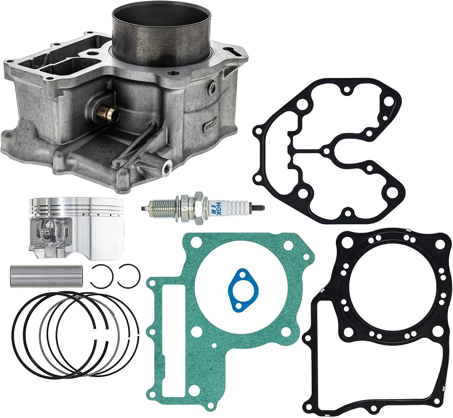 NICHE Cylinder Piston Gasket Kit for Honda Foreman Rubicon 500 TRX500 2001-2014 12191-HN2-000 (92mm)