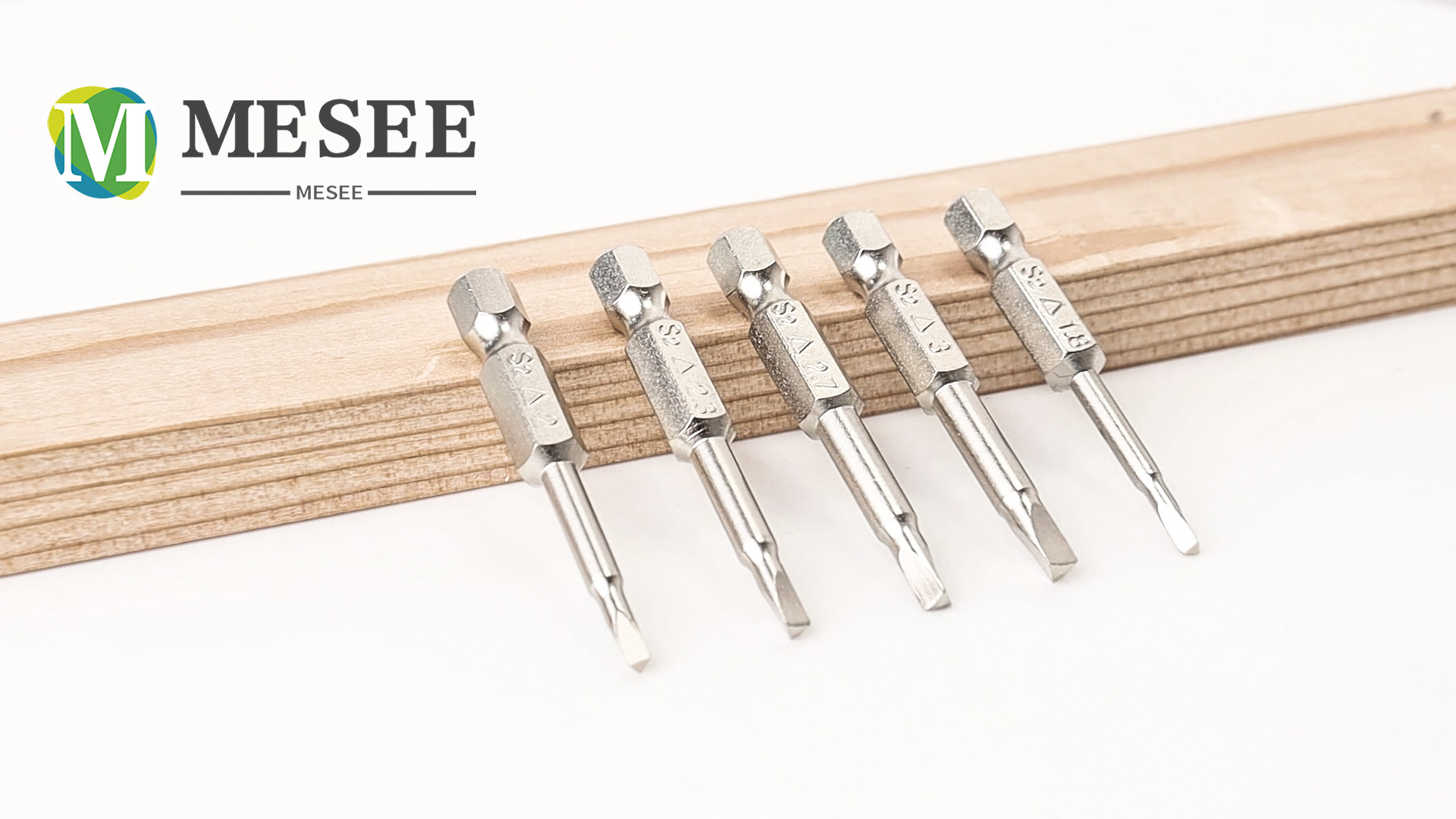 Mesee 5 Pieces Magnetic Triangle Head Screwdriver Bits, 50mm S2