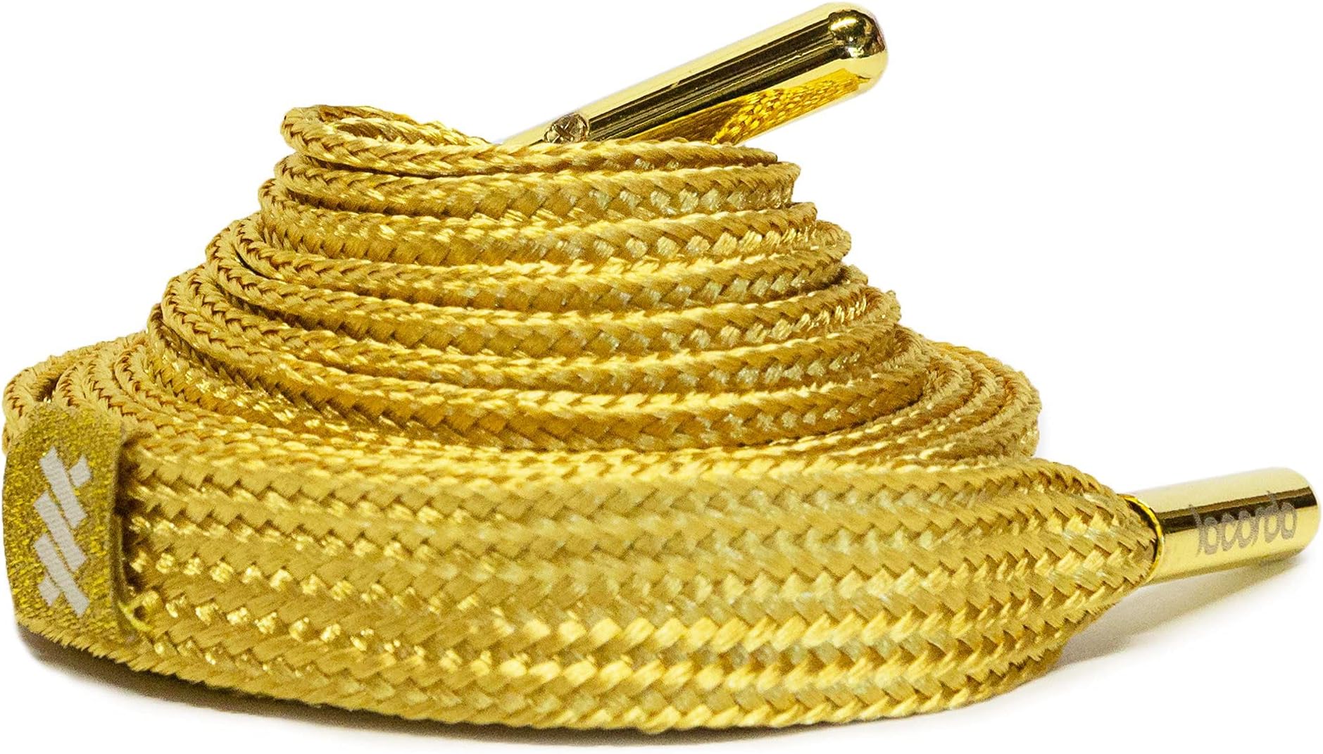 Shoelace Belts - Men & Women - Trendy Fabric - Double Layer Polyester - Machine Washable - Gold 62