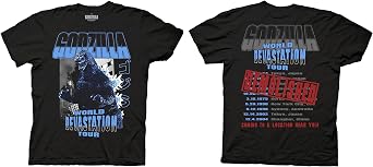 Godzilla World Devestation Tour Mens Adult T-Shirt