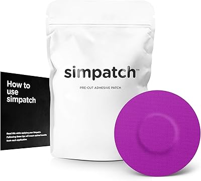 SIMPATCH Universal Adhesive Patch, No Hole 25-Pack Purple