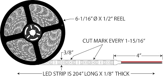 Optronics UCL90CB White LED Strip Light