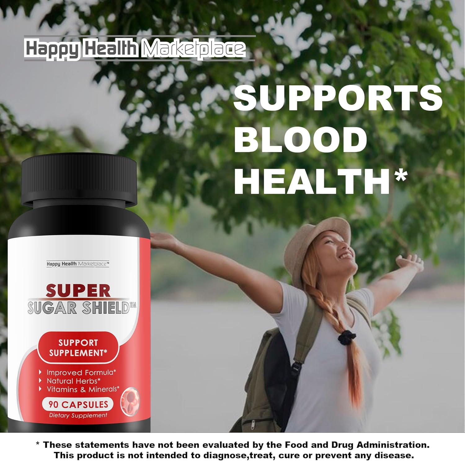 Super Sugar Support - Our Best Berberine Glucose Support Supplement - Sugar Health Blood Health & Immune Health - Vitamin, Mineral, Herbal Formula for Advanced Sugar Support Supplement