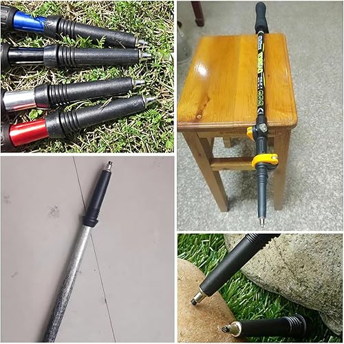 Miniatura 7 de Paquete de 5 puntas de carburo de repuesto universales de acero de tungsteno para senderismo al aire libre, bastón de escalada, bastón para caminar,