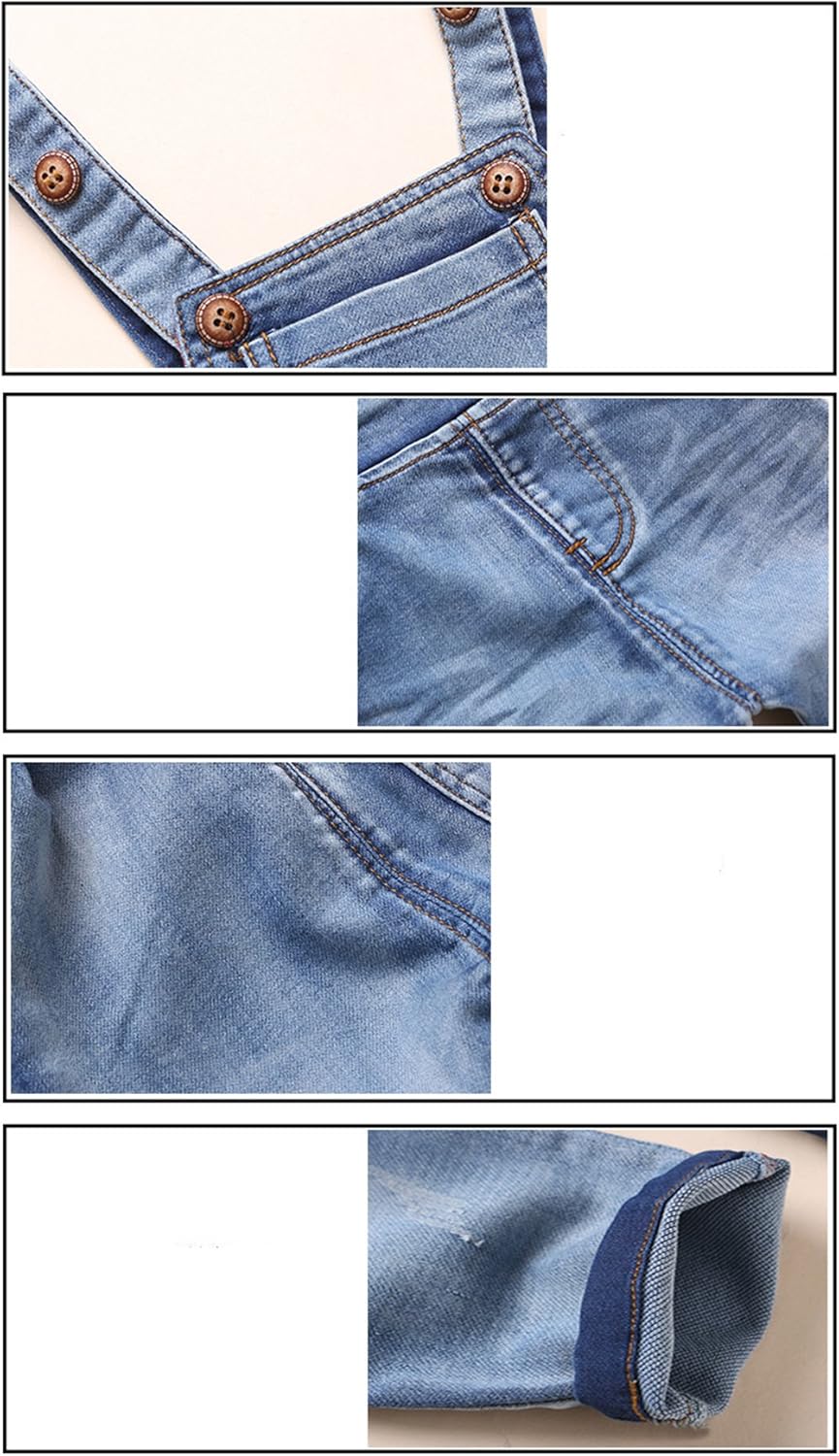 CHUMHEY Baby Pant Set,Toddler Overall Set,Little Girl Overall Shirt Cute Cartoon - Image 5