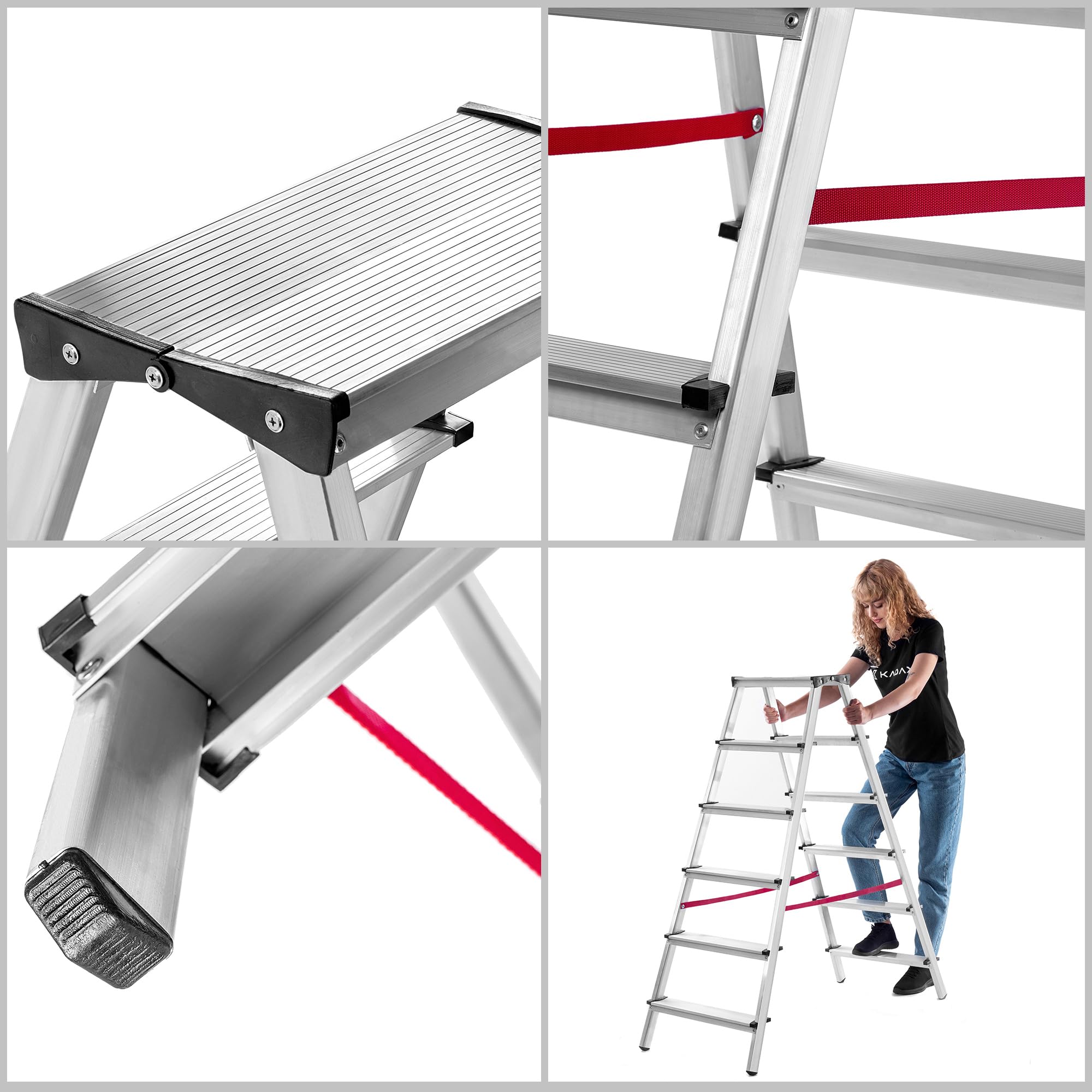 Aluminium steiger, werksteiger, 3-in-1, multisteiger, ladder