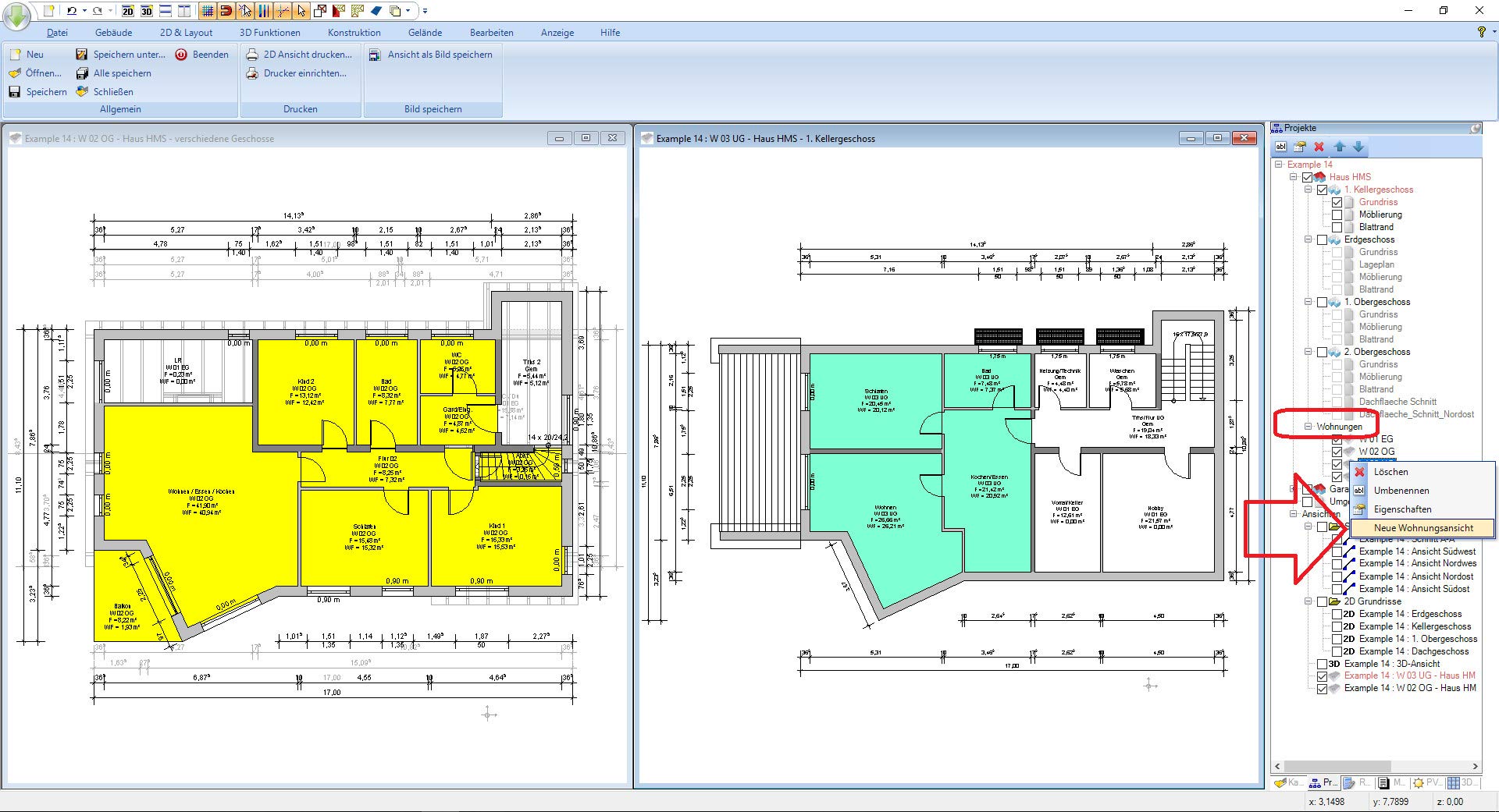 3D CAD 7 Architecture 2D / 3D Architektur-Software, Hausplaner, Grundrisse zeichnen für Windows 11, 10, 8.1, 7