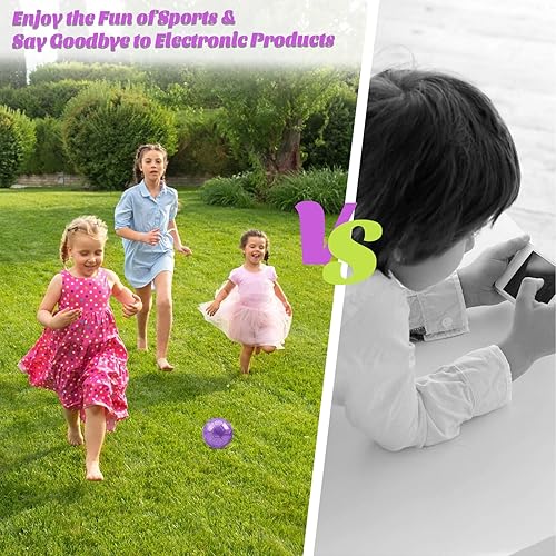 Miniatura 5 de Sparkling Purple Size 2 Toddler Soccer Ball Kids Soccer Ball Mini Soccer Ball Age 3-8 Indoor Soccer Ball Training Soccer Ball Small Soccer Ball for