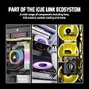 CORSAIR iCUE Link LX120-R RGB 120mm PWM Reverse Fans – Triple Fan Kit – Low-Noise, CORSAIR Magnetic Dome Bearing, Dual Light Loops, CORSAIR QuikTurn™ Screws, Zero RPM Mode – Black gallery image