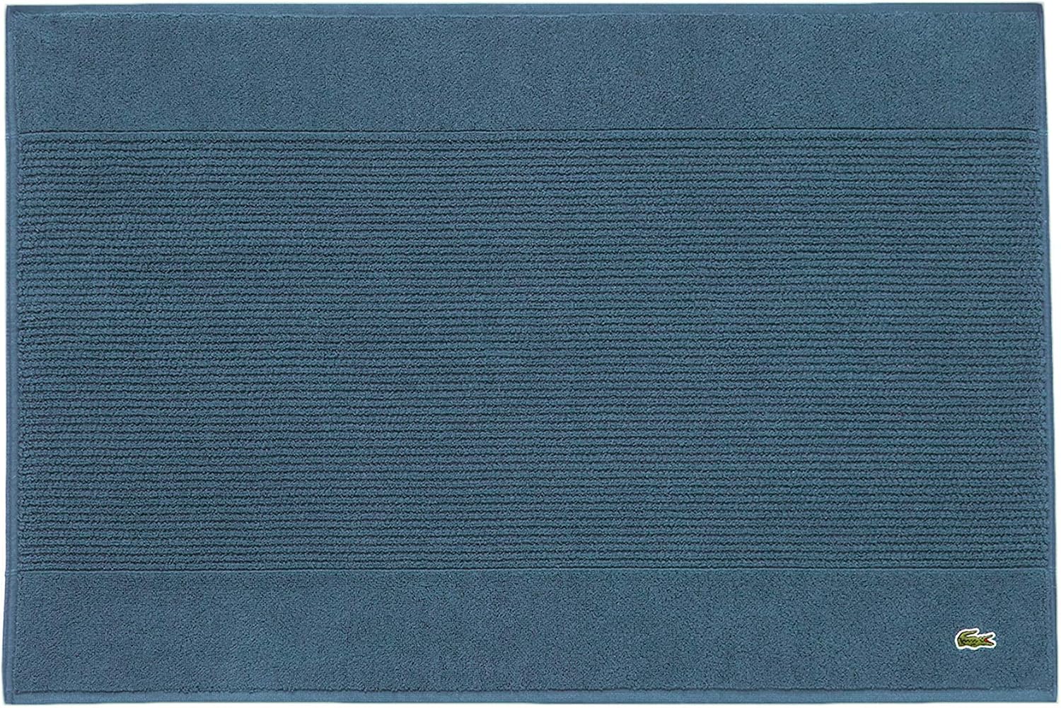 Lacoste Legend 100% Supima Cotton Towel, 650 GSM, 21 in x 31 in (W x L) Bath Mat, Dark Teal