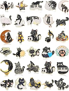 30 Pieces Enamel Pins Set Enamel Pins for Backpacks Cool Horror Enamel Lapel Pins Steampunk Brooches Pins for Hats Clothes Women Men