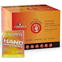 Hot Hand Warmers 11 Hours Long Lasting - 40 Count - Natural Odorless Safe Single Use Air Activated Heat Packs for Hands, Toes and Body - Up to 11 Hours of Heat - TSA Approved