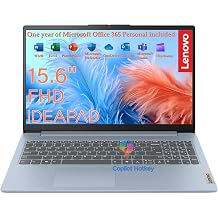 Lenovo 15.6" FHD Laptop, 8GB LPDDR5, 128GB Storage, Microsoft 365 Personal