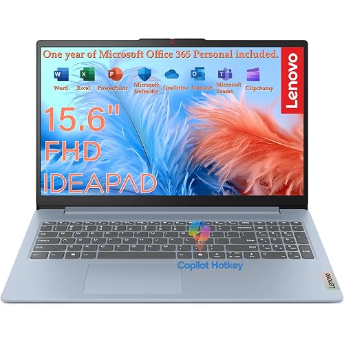 Lenovo 15.6" FHD Laptop, 8GB LPDDR5, 128GB Storage, Microsoft 365 Personal